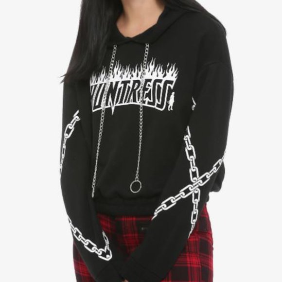 2/$15 Birds of Prey Huntress semi crop hoodie - Picture 4 of 4